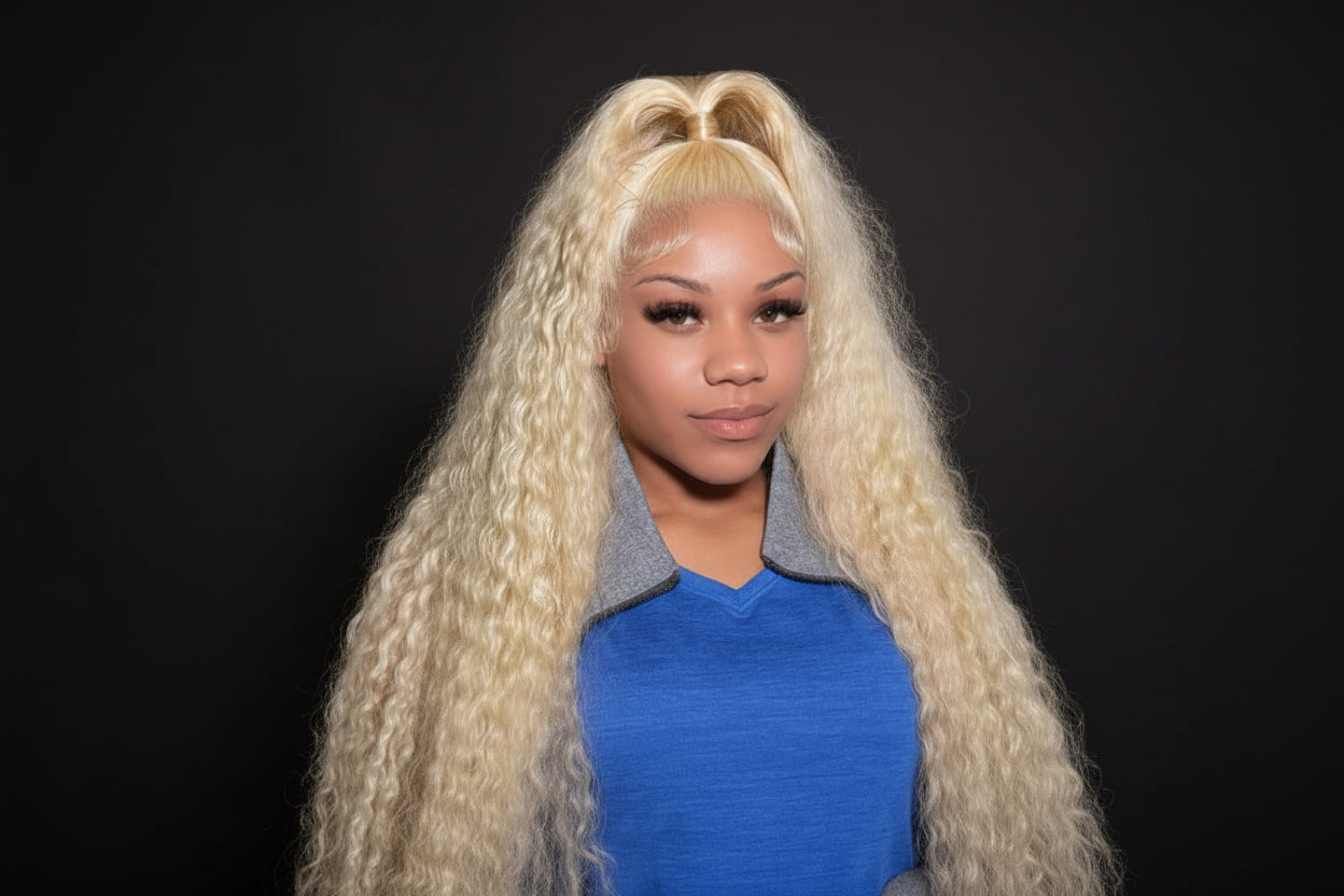 #613/Blonde 13*6 Full Frontal Wigs (HD Lace/210% density)