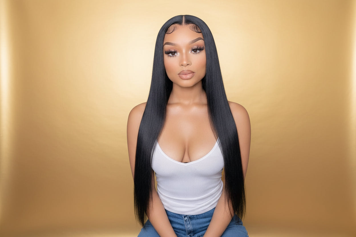 Natural 4*4 Closure Wigs (HD Lace/210% density)