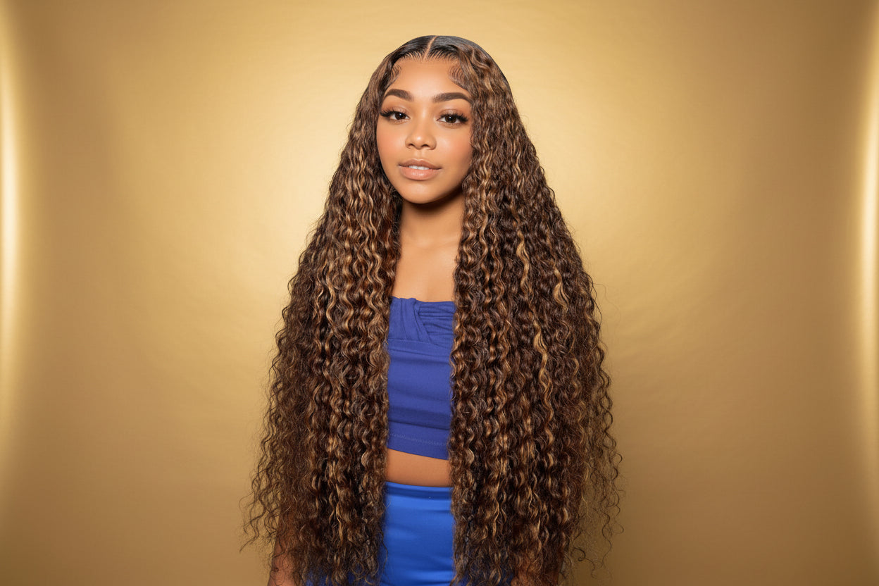 Highlight 4*4 Closure Wigs (HD Lace/210% density)