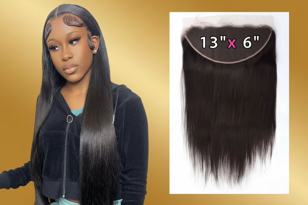 13*6 Natural Frontals (HD Lace/210% density)