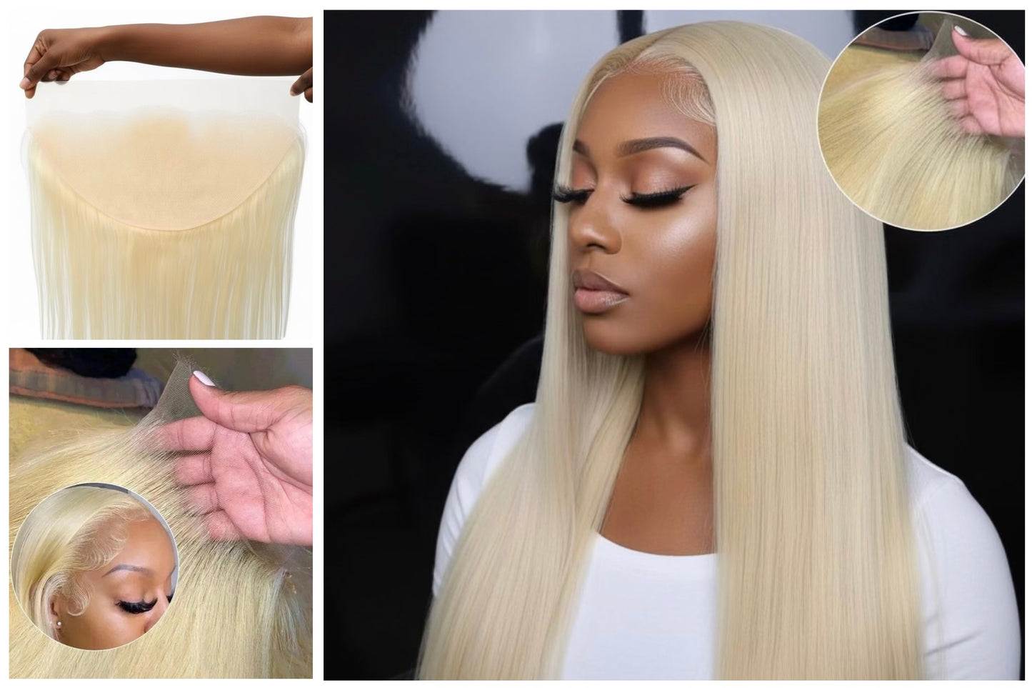 13*6 #613/Blonde Frontals (HD Lace/210% density)