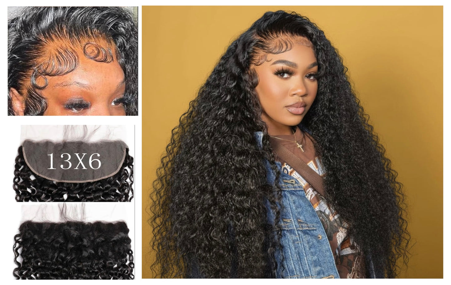 13*6 Natural Frontals (HD Lace/210% density)